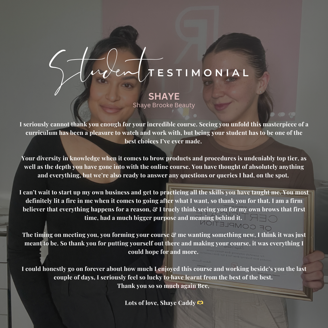 In Person Brow Mastery | 2 DAYS